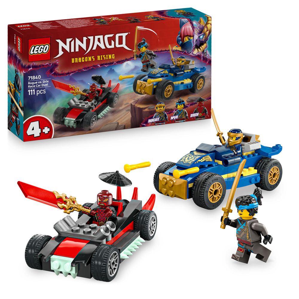 LEGO NINJAGO 71840 Rogue vs. Drix Race Car Duel 9